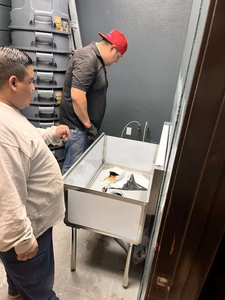 Commercial plumbing and sink installation in Lincolndale